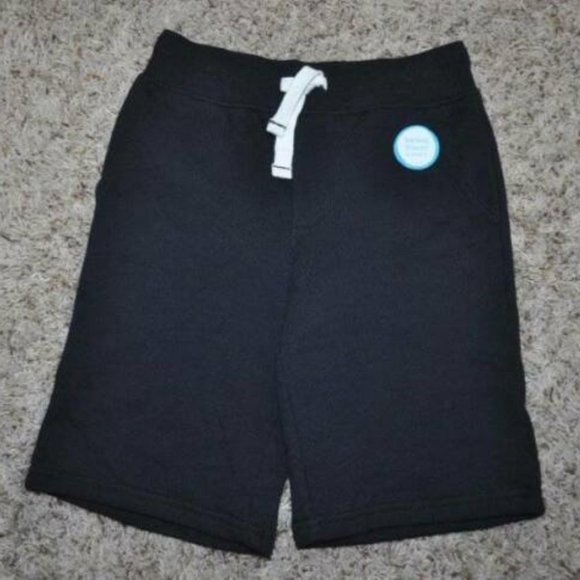 *Bermuda Shorts Carters Black sz 4/5 Elastic Waist Cotton Summer 3 Pocket Girls - Picture 1 of 2